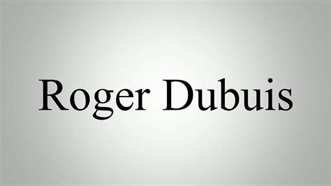 roger dubuis pronounce.